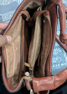 Stylish Brown Leather Handbag