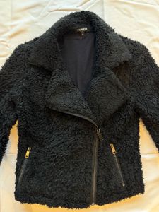Express - Cozy Black Teddy Jacket (imported)