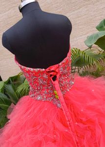 Stunning Coral Princess Gown