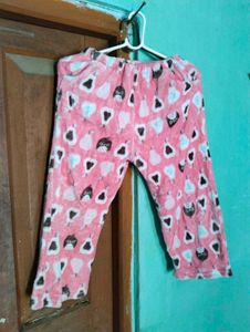 Cute Pink Owl &amp; Pear Pajama Pants