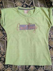 Light Green "Good Things" Graphic T-Shirt