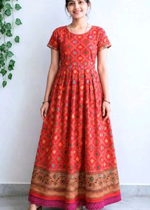 Beautiful Red Ethnic Gown