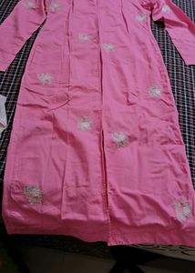 Pink Jacket &amp; White Dress Set