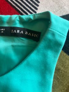 Aqua Blue Sleeveless Sheath Dress