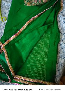 Green Embellished Saree