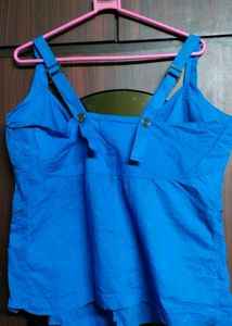 Blue Crop Top