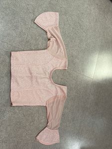 Stunning Pink Brocade Blouse