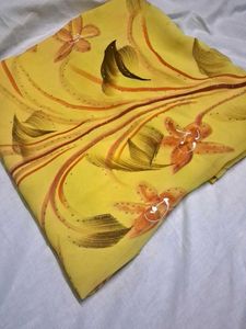 yellow saree