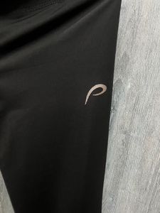 Black Workout Leggings with Camo Detail