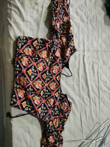 Stylish Printed Blouse with lengha