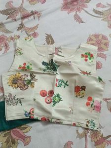 Beautiful Floral Print skirt blouse