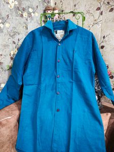 Men Blue Textured Shirt