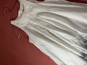 Chic Cream Printed Maxi Dress