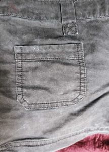 Womens Grey Cargo Shorts
