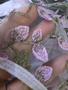 Sheer embroidery Bodysuit night wear