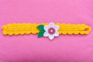 Handmade Crochet Flower Headband