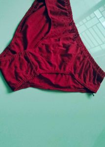 Red Printed Panties