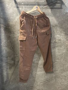 Brown Cargo Jogger Pants