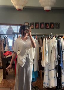 Grey Maxi Skirt