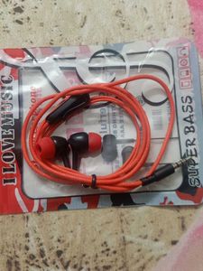 Red-black Earphones At Low Price 🎧