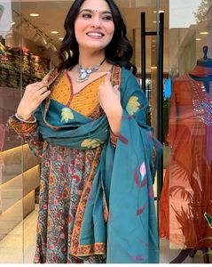 Elegant Printed Kurta Set with Dupatta