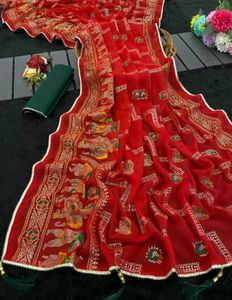 Red Traditional Saree