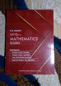 R.D. SHARMA CLASS 10 MATHS - BOOK + MCQ