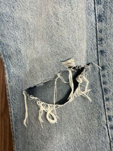 ZARA original ripped straight jeans