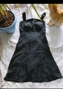 Chic Polka Dot Flared Dress