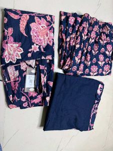 Nishorama Rhim-Jhim Deep Back Kurti Set