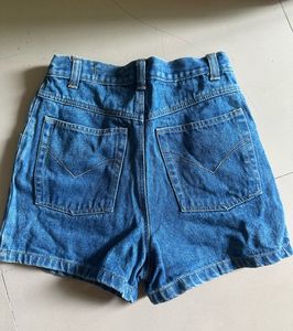 Classic Blue Denim Shorts