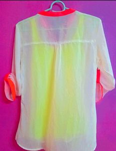 Sheer Shirt With Tank Top