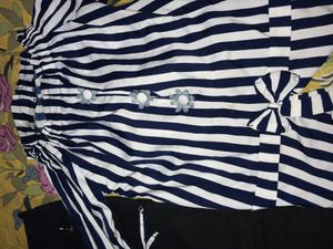 Striped Turtleneck &amp; Pants Set 36