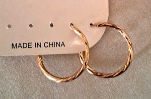 Elegant Twisted Hoop Earrings