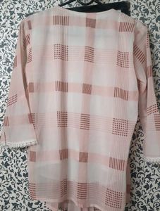 Pretty Pink Pleated Tops