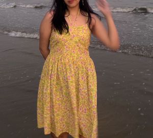 Yellow beach dress