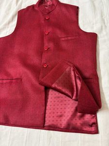 🆕Men's Red Nehru Jacket