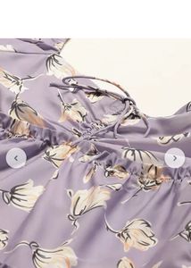 Floral Print Tiered Mini Dress