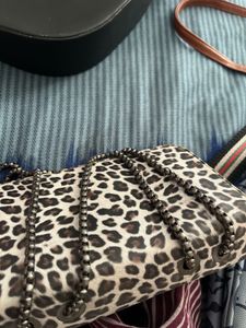 Leopard Print Clutch Bag