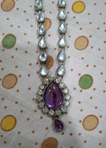 Elegant Purple Stone Jewellery Set