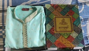 Men's Light Blue Kurta