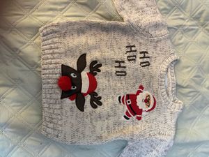 Cute Santa &amp; Reindeer Christmas Sweater