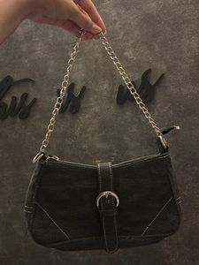 Chic Chain Strap denim Shoulder Bag