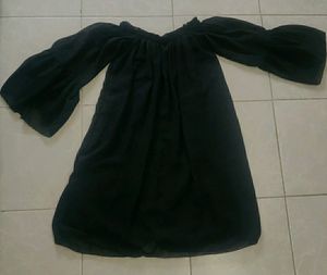 Black flared party wear dress 😍