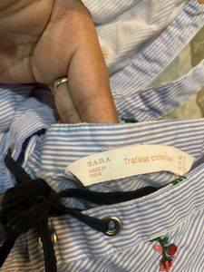 ZARA Blue Striped Mini Dress🦋