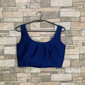 Royal Blue Sleeveless Blouse