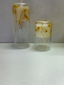 Perfumed Cylinder Handpour Wax Glass Candle