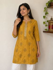 Elegant Yellow Kurta