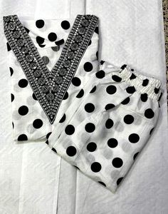 Polka Dot Kurta Set