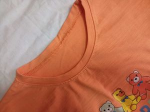 🎀 Pinteresty Peach Bear Imported Tshirt 🎀